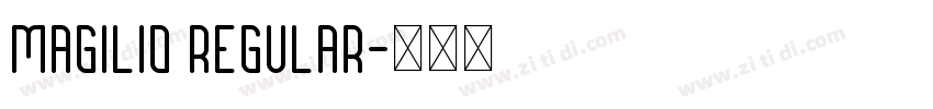 Magilio Regular字体转换